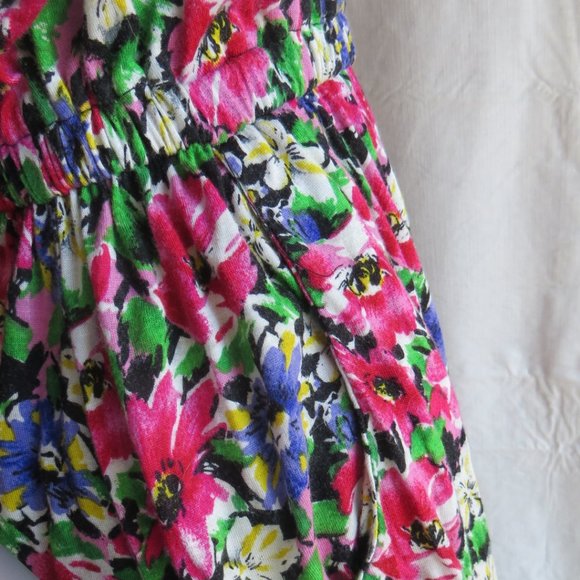 XXI Black with Magenta Flower Spaghetti Strap Dres - Picture 7 of 8